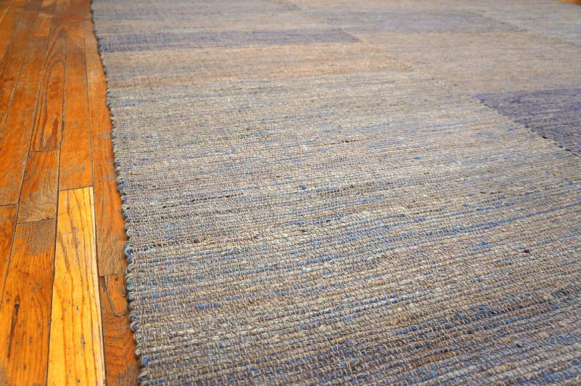 Hand-Woven Contemporary Shaker Style Flat Weave Carpet  ( 10' 2