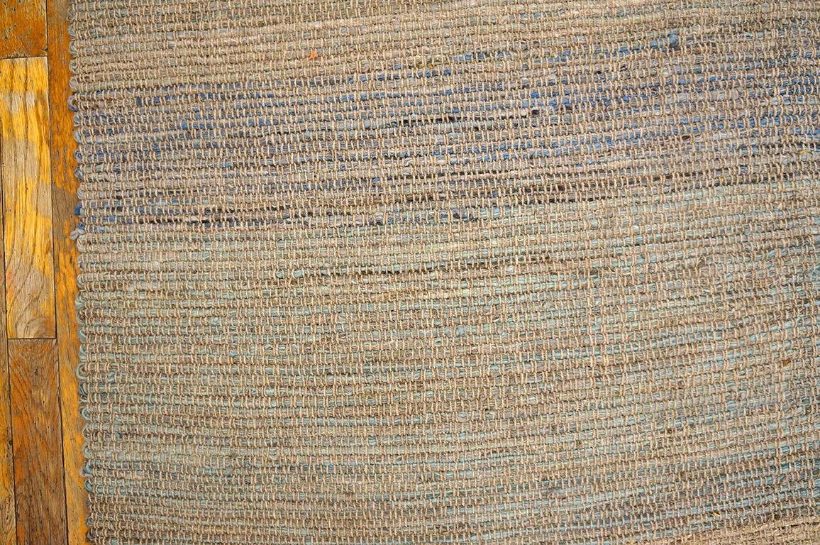 Contemporary Handwoven Wool Shaker Style Flat Weave Carpet 10' 3