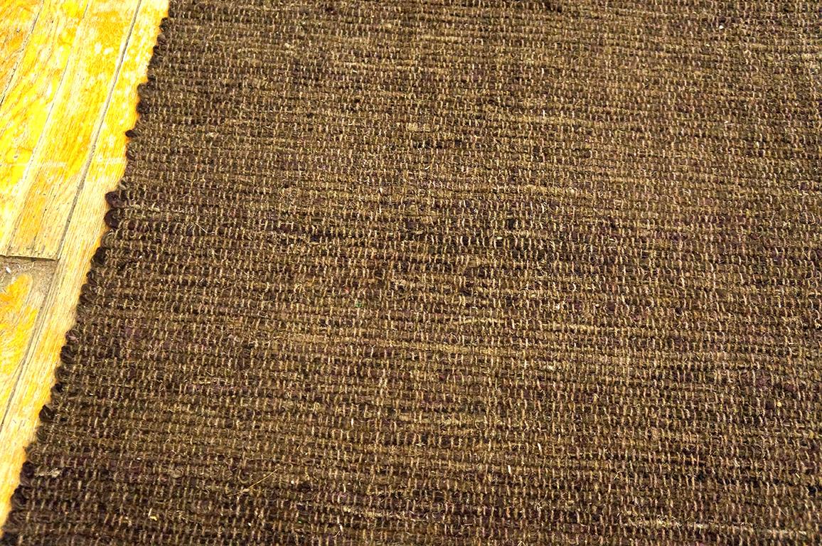 Contemporary Handwoven Wool Shaker Style Flat Weave Carpet (10' 3