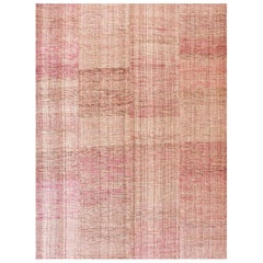 Contemporary Handwoven Wool Shaker Style Flat Weave Carpet ( 10'6" x 14'10" )