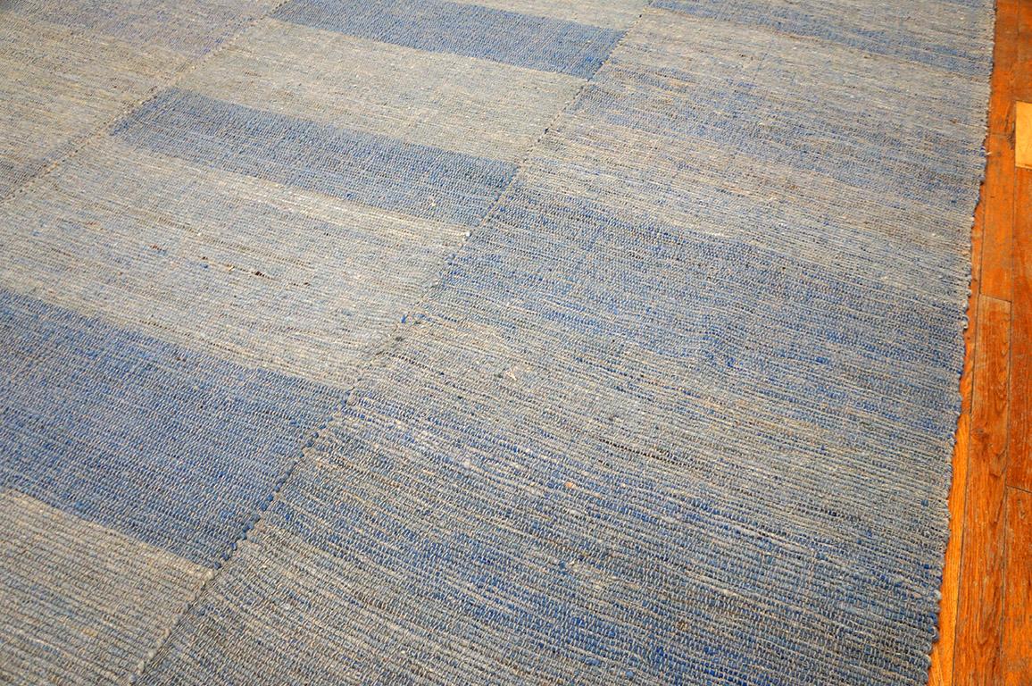 Contemporary Handwoven Wool Shaker Style Flat Weave ( 9'1