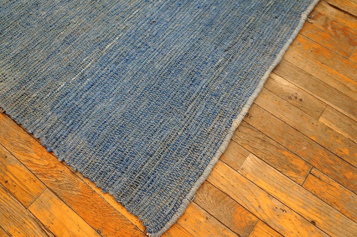 Indian Contemporary Handwoven Wool Shaker Style Flat Weave Carpet 9' 2