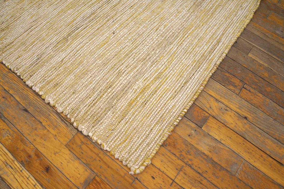 Indian Contemporary Shaker Style Flat-Weave Carpet ( 9' 3