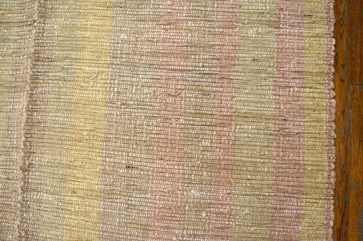 Contemporary Handwoven Wool Shaker Style Flat Weave Carpet 9' 3