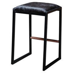 SHAKER Backless Stool by AMBROZIA // COWHIDE