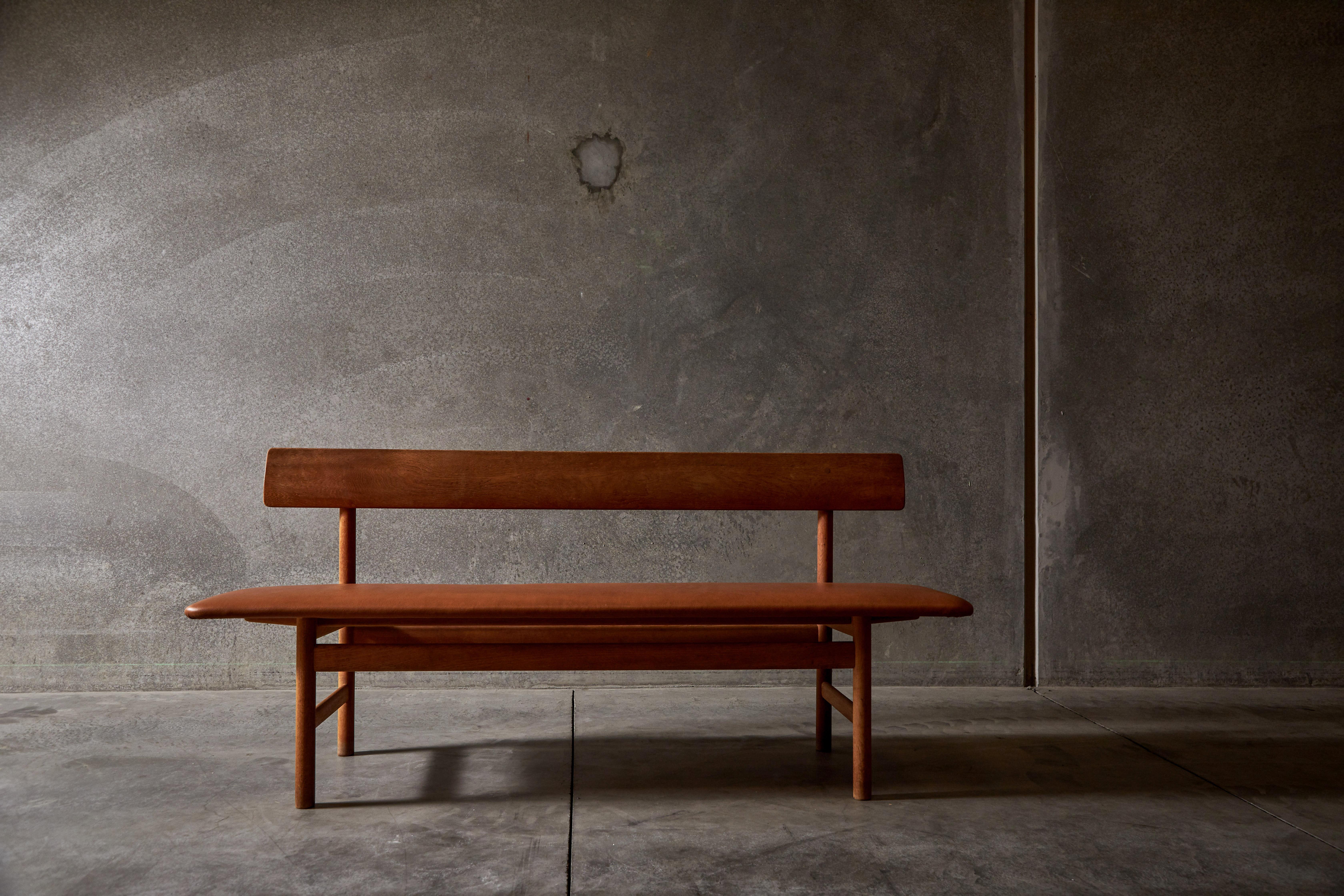 Shaker Bench by Børge Mogensen for Fredericia Stolefabrik In Good Condition In Los Angeles, CA