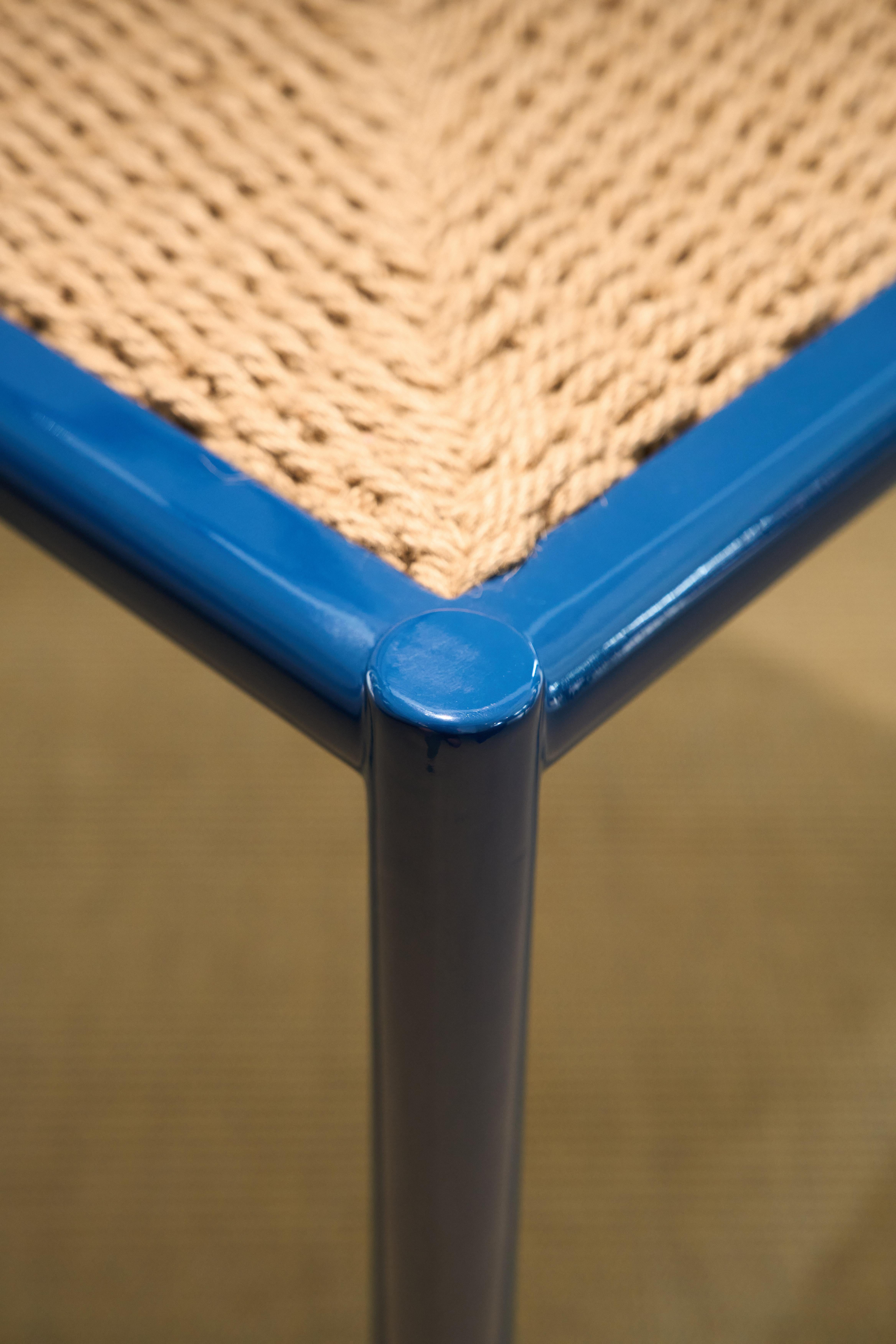 Shaker Stuhl aus lackiertem Massivholz und Hanfseil-Polsterung von Artempo (Lackiert) im Angebot