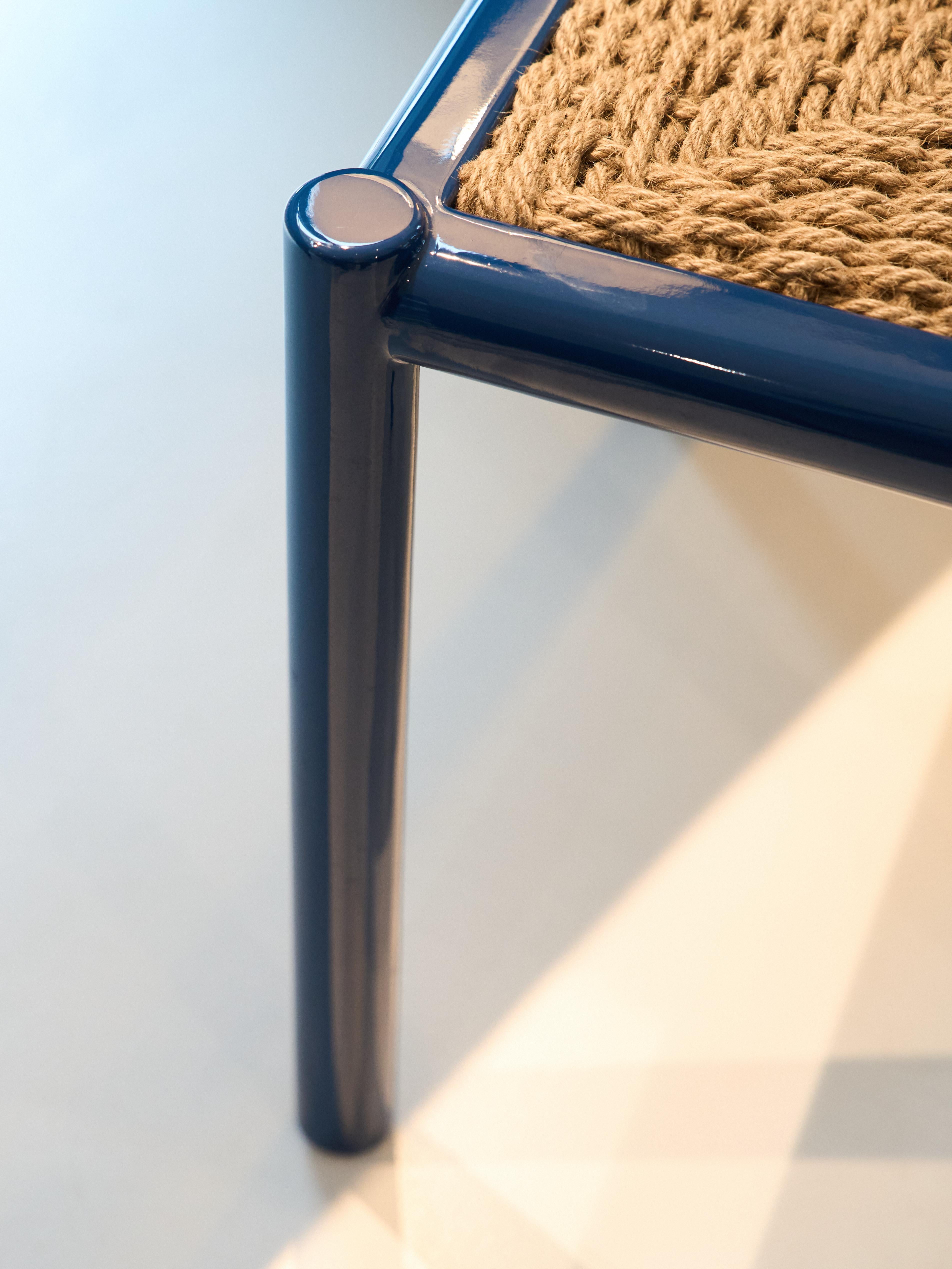 Shaker Stuhl aus lackiertem Massivholz und Hanfseil-Polsterung von Artempo (21. Jahrhundert und zeitgenössisch) im Angebot