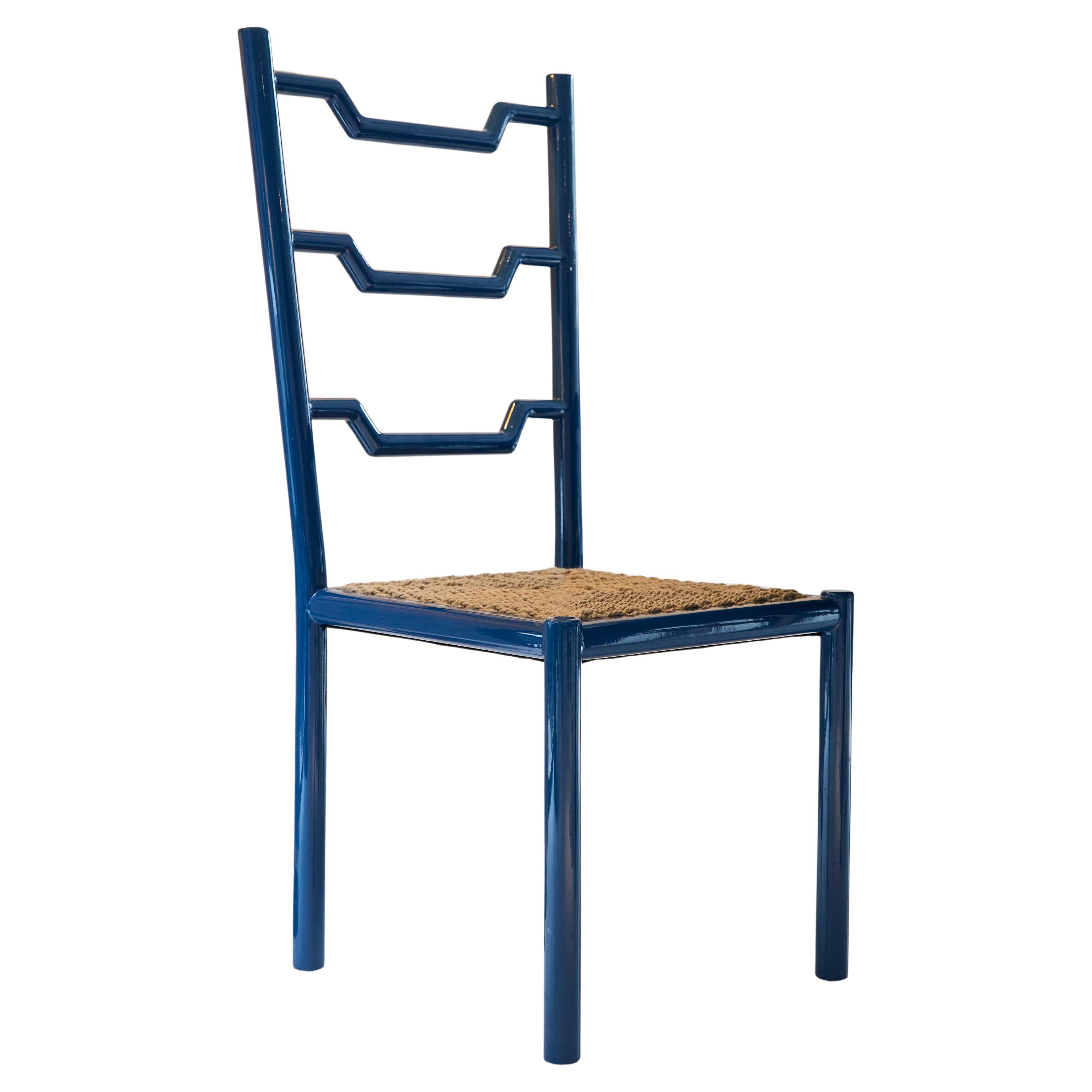 Shaker Stuhl aus lackiertem Massivholz und Hanfseil-Polsterung von Artempo im Angebot