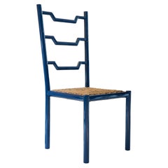 Shaker Chair in Lacquered Solid Wood & Hemp Rope Upholstery by Artempo