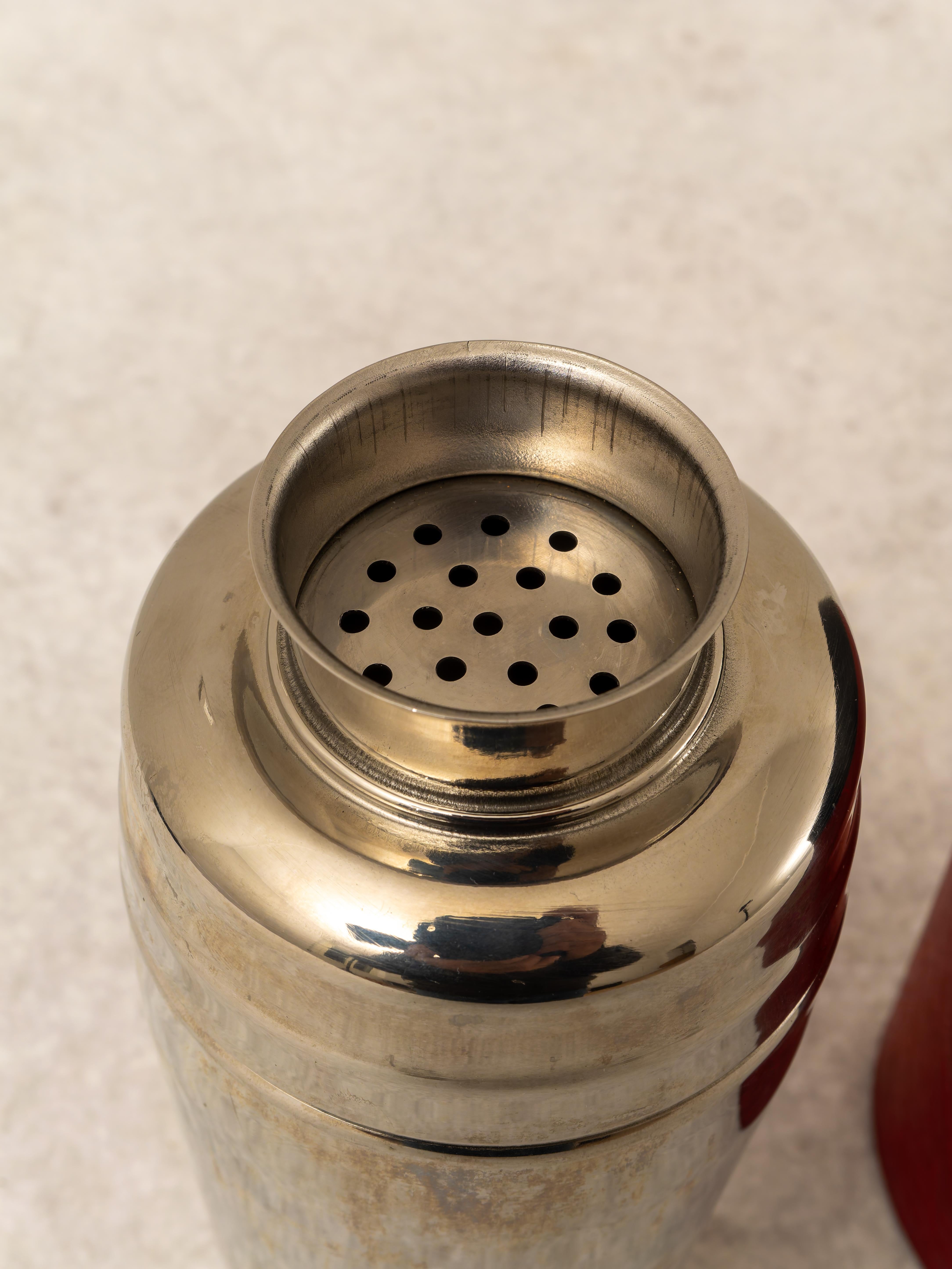 Mid-Century moderno Shaker con portaghiaccio, Anni '70 in vendita