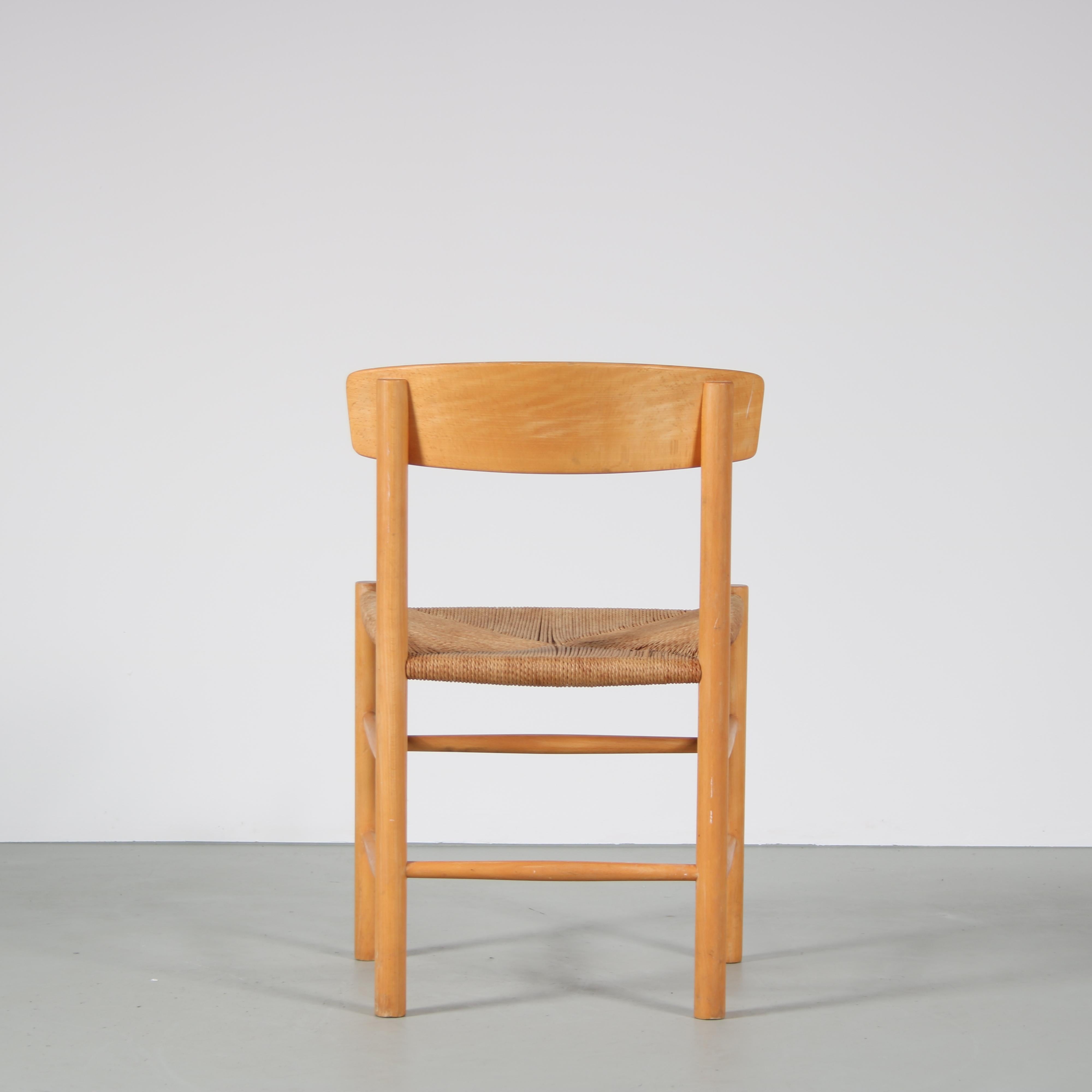 “Shaker” Dining Chairs by Borge Mogensen for FDB Mobler, Denmark, 1960 1