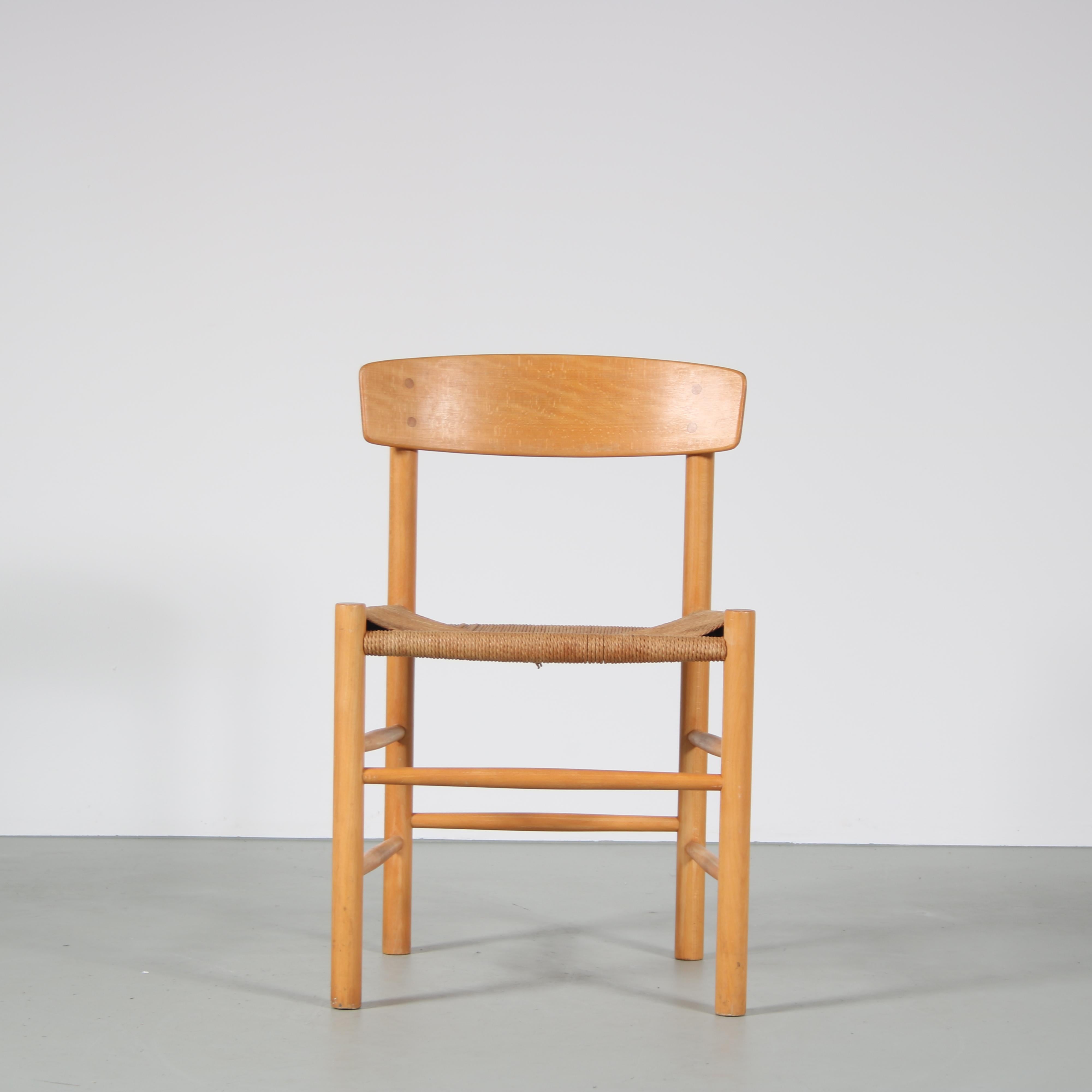 “Shaker” Dining Chairs by Borge Mogensen for FDB Mobler, Denmark, 1960 2