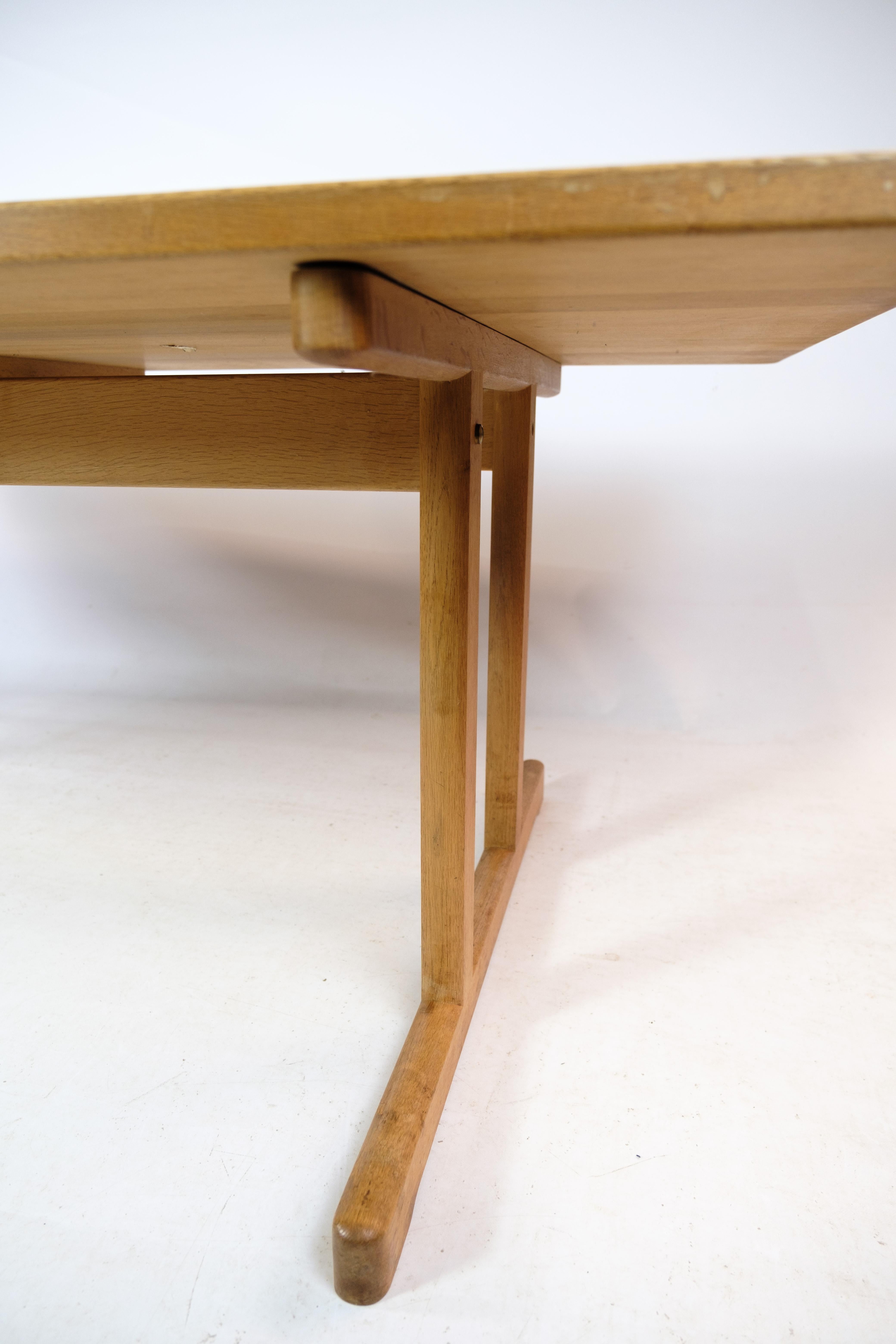 Shaker Dining Table, Model C18, Soap-Treated Oak, Børge Mogensen, 1960s For Sale 4