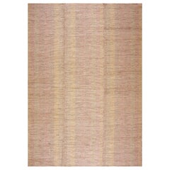 Contemporary Handwoven Wool Shaker Style Flat Weave Carpet 9' 3" x 13' 0"