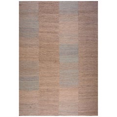Contemporary Handwoven Wool Shaker Style Flat Weave Carpet  10' 0" x 14' 0"