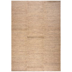 Contemporary Handwoven Wool Shaker Style Flat Weave Carpet 9' 2" x 12' 6"