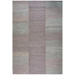 Contemporary Handwoven Wool Shaker Style Flat Weave Carpet 9' 0" x 12' 7"