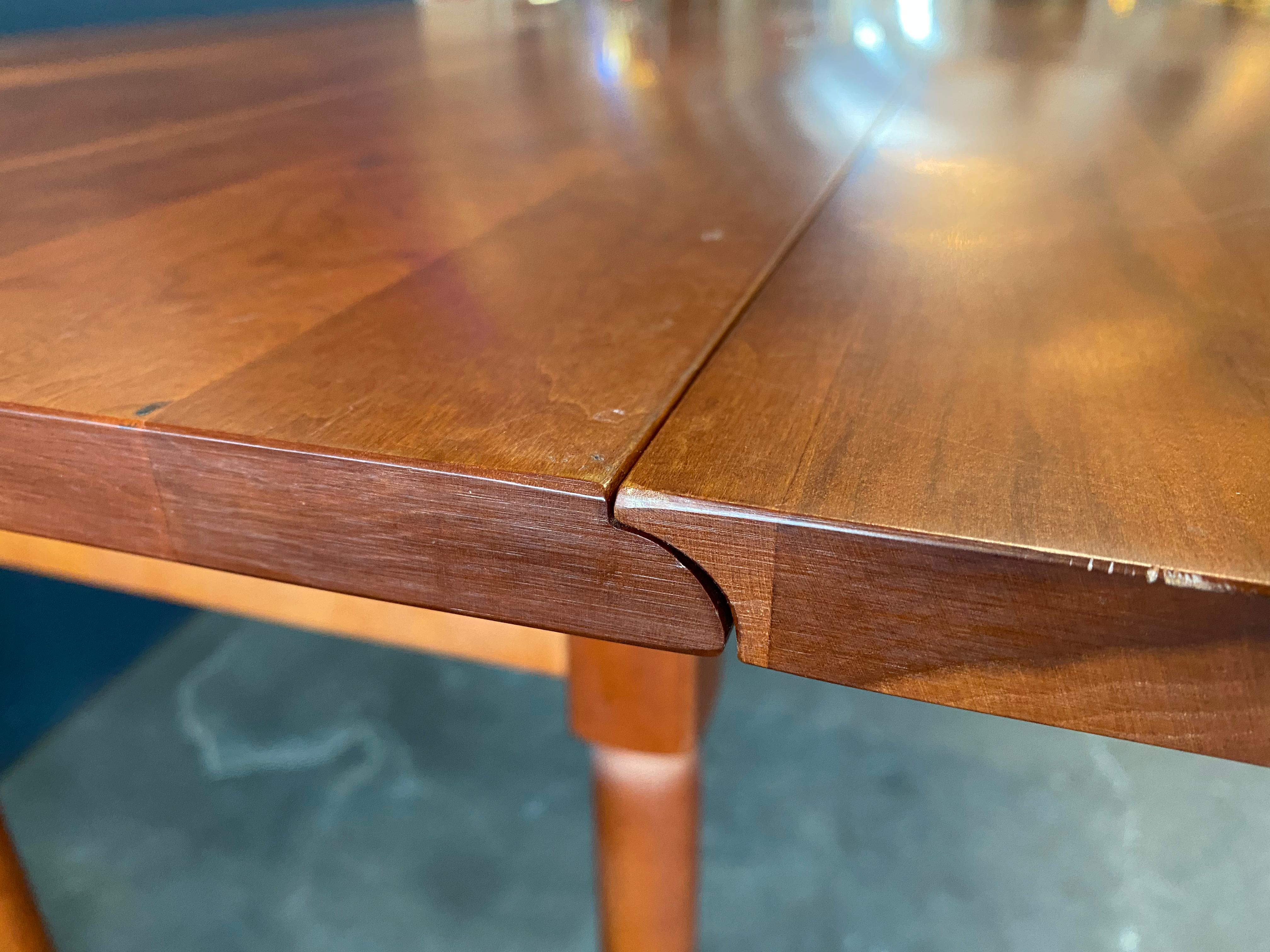 Shaker Furniture Drop Leaf Table by De Padova, Cherrywood 3