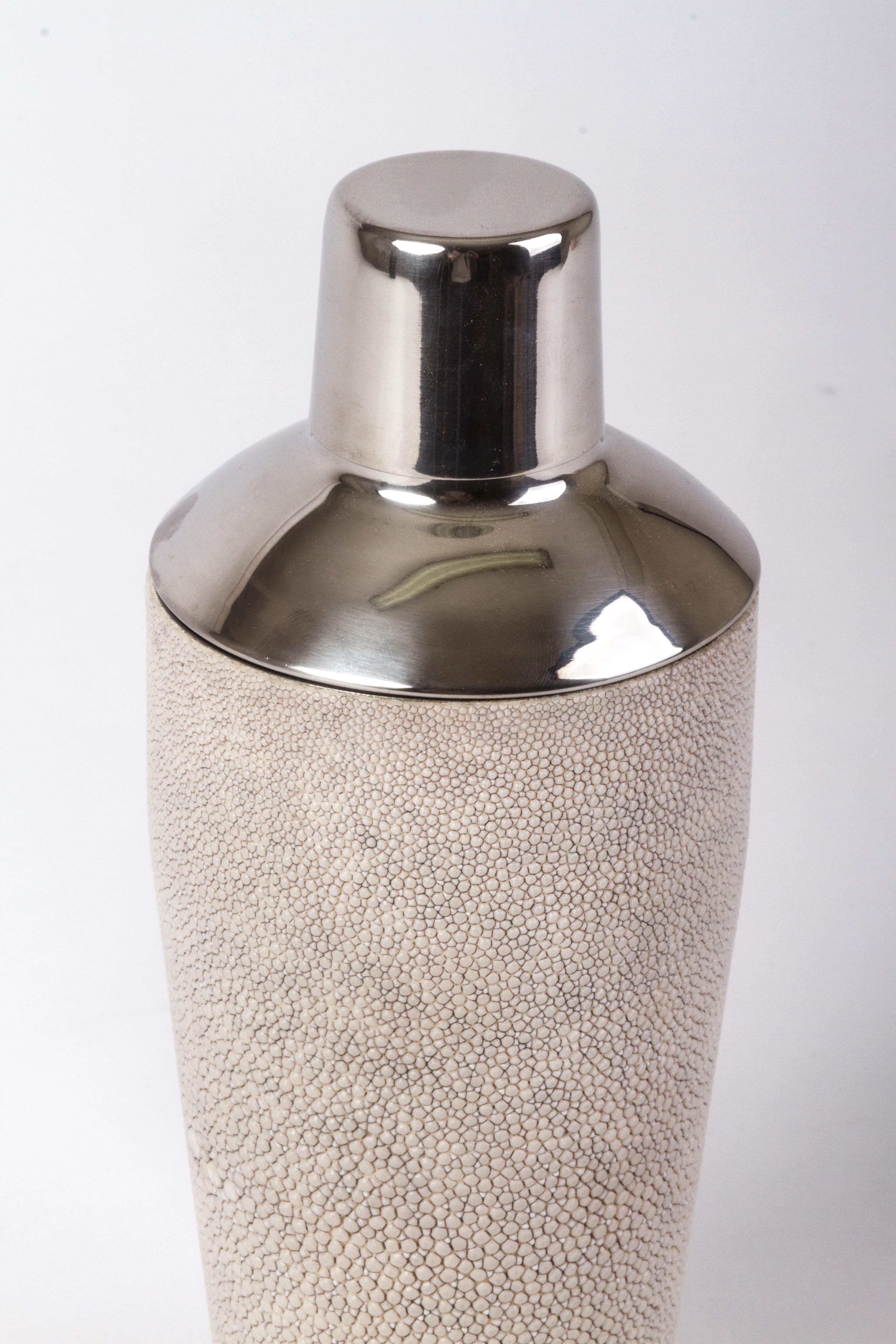 Art Deco Shaker in Ivory Shagreen by Kifu Paris