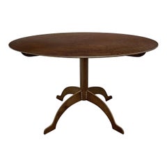 Used Shaker-Inspired Steel Round Dining Table