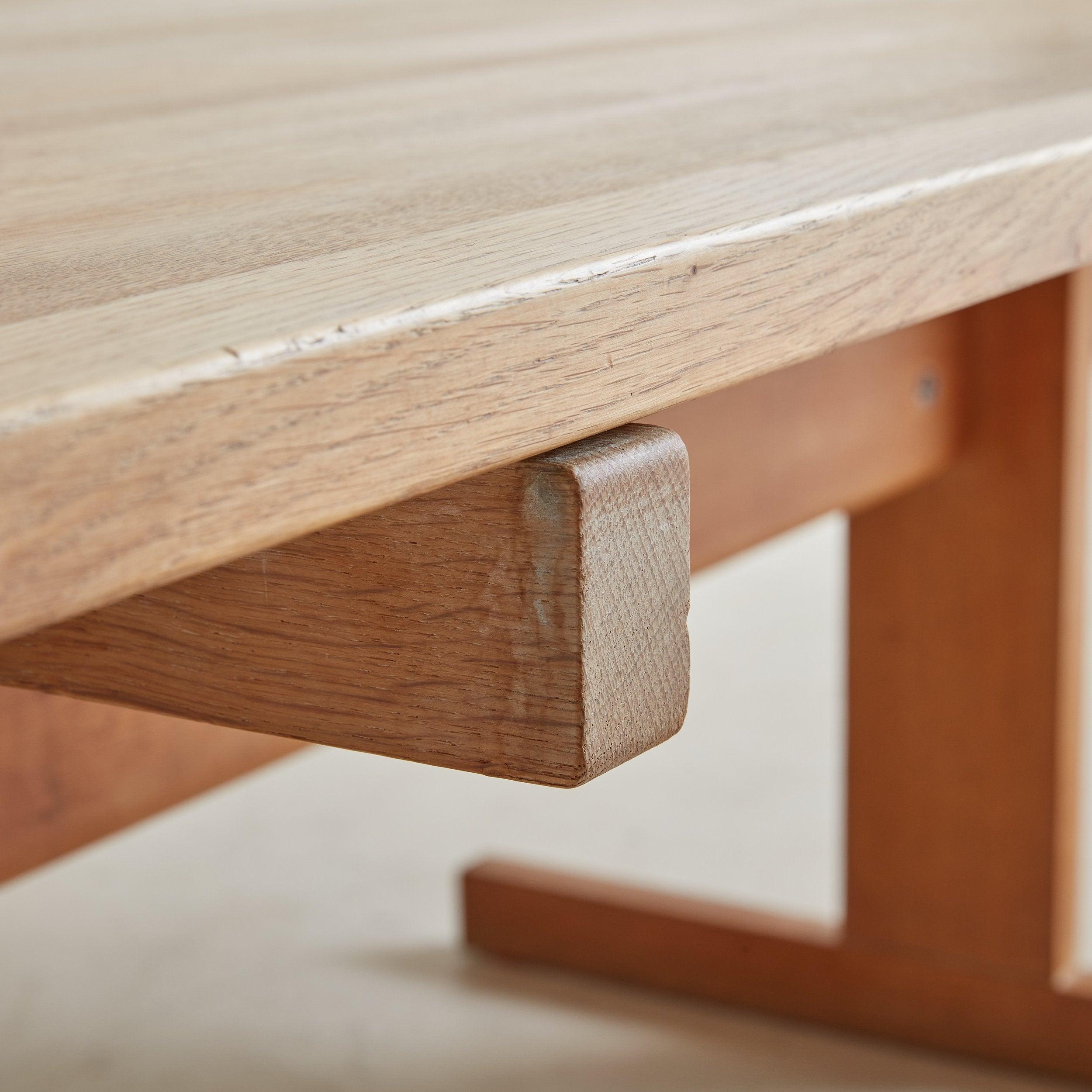 Table de salle à manger en Oak Shaker par Hans J. Wegner pour Andreas Tuck, Danemark, années 1960 en vente 1