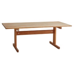 Shaker Oak Dining Table by Hans J. Wegner for Andreas Tuck, Denmark 1960s