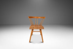 Shaker Side Spindle Chair in Solid Oak After George Nakashima, Knoll, USA, 1960s