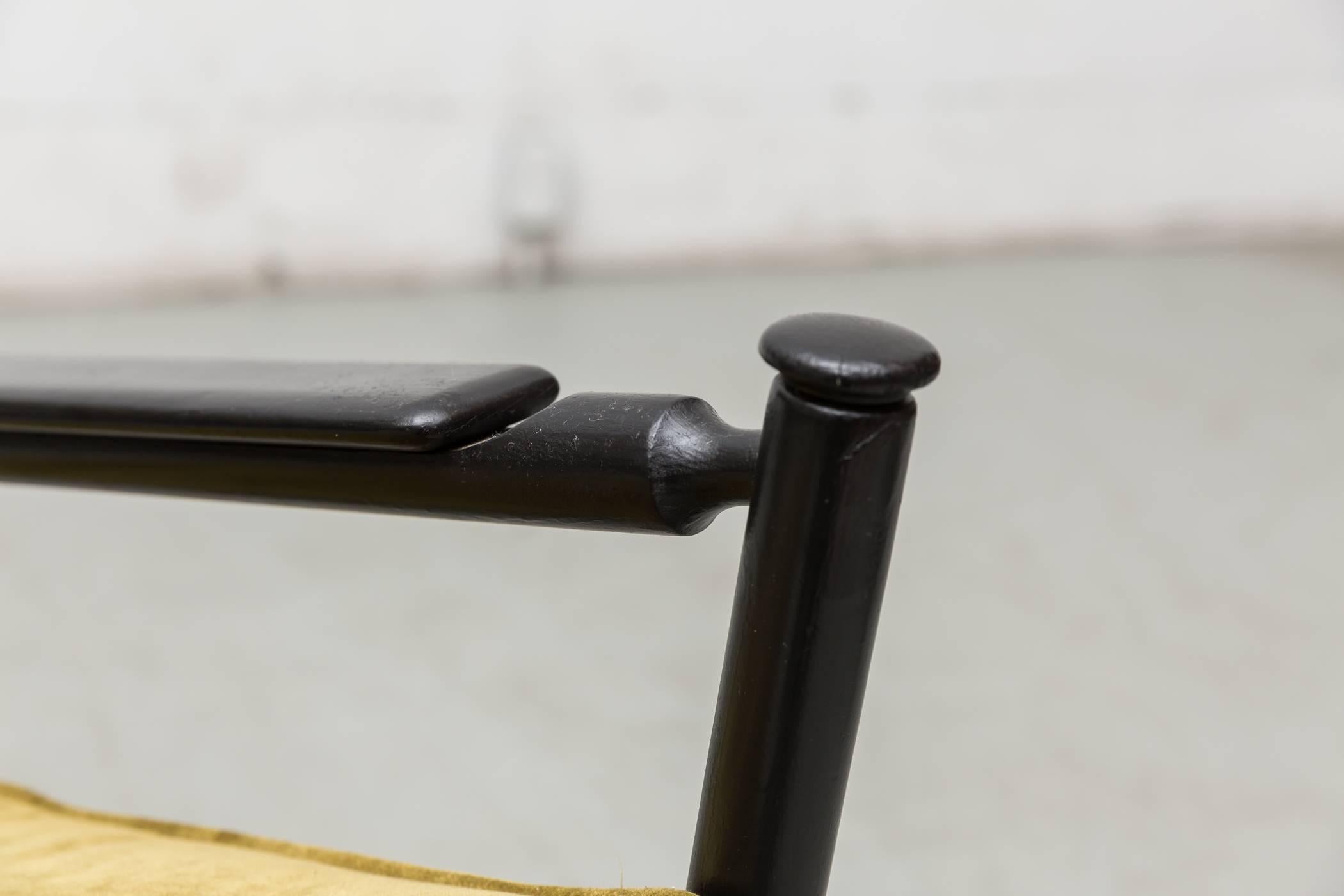 Wood Shaker Style Black Rocking Chair