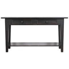 Shaker Style Ebonized Maple Sideboard Buffet Server or Console Table