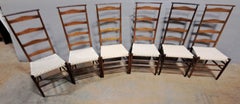 Shaker Style Laddper Back Dining Chairs - Set of Six