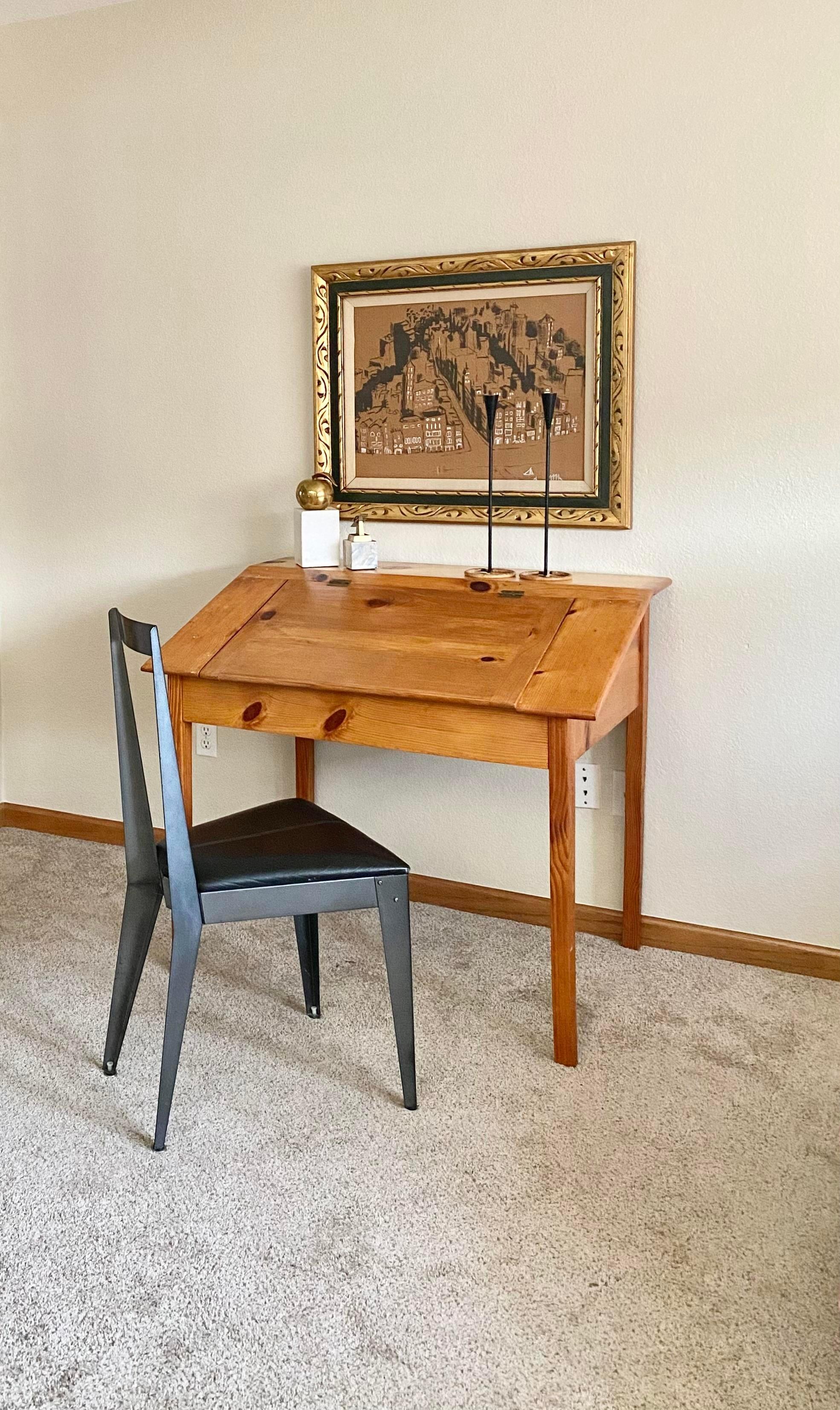 Bureau et huche en pin Shaker Style en vente 2