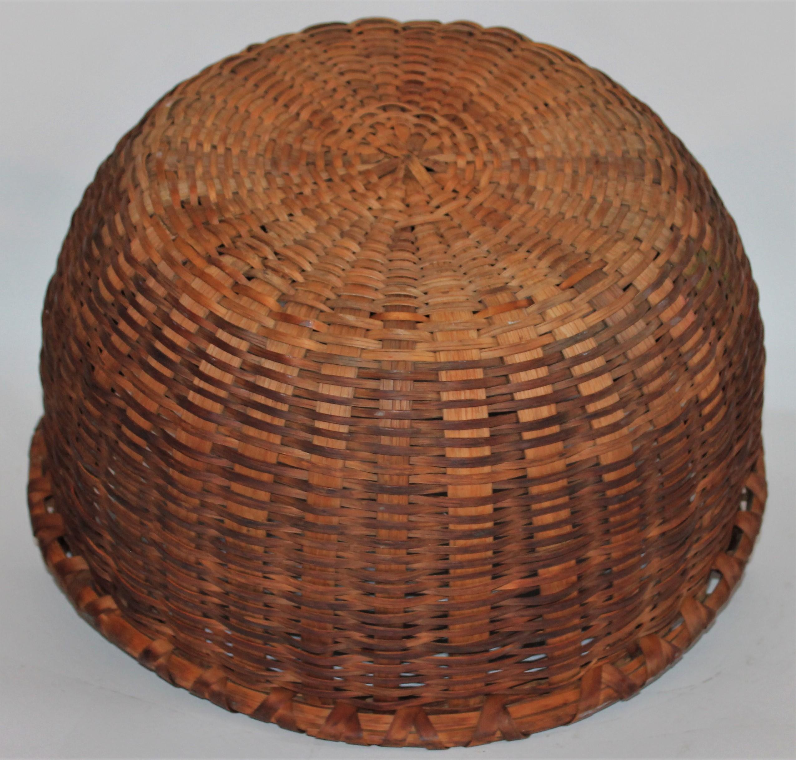 19th Century Shaker Style Swing Handle Basket