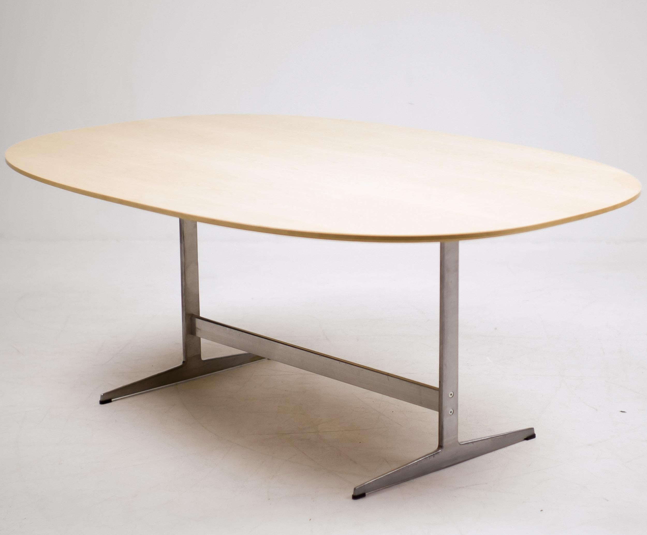 Scandinavian Modern Shaker Table in Ash by Arne Jacobsen for Fritz Hansen