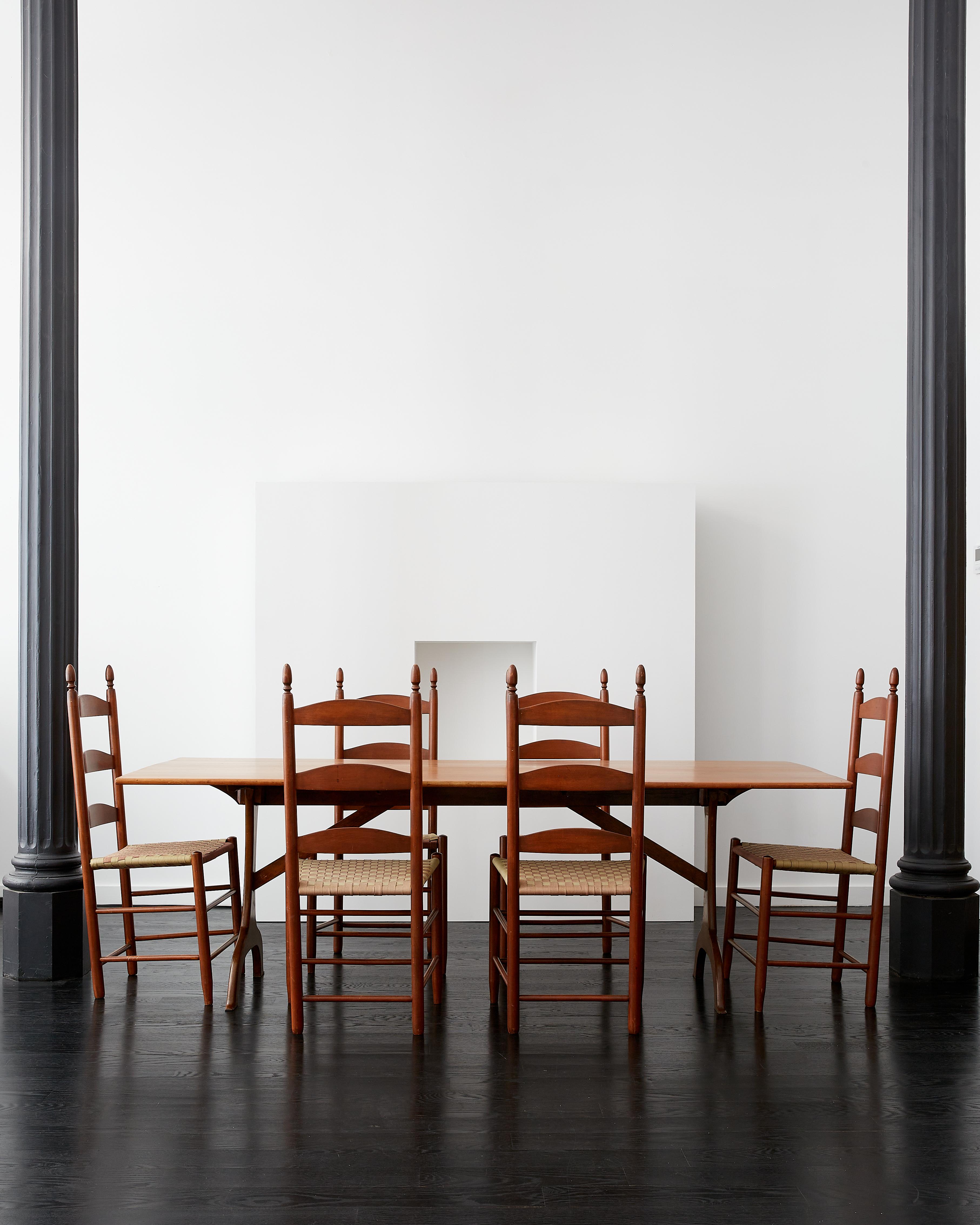 Shaker Trestle Dining Table c. 1830 For Sale 5