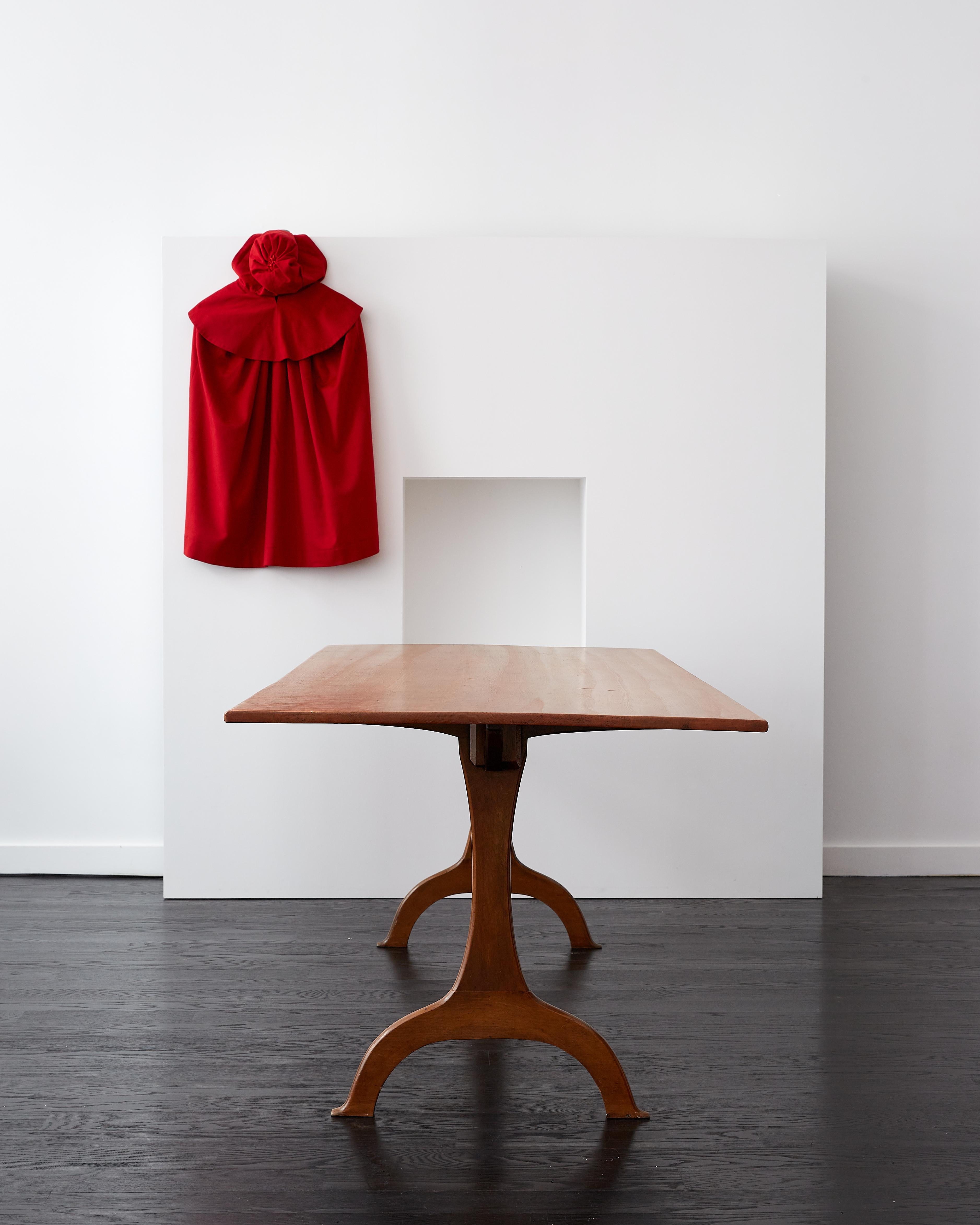 Maple Shaker Trestle Dining Table c. 1830 For Sale