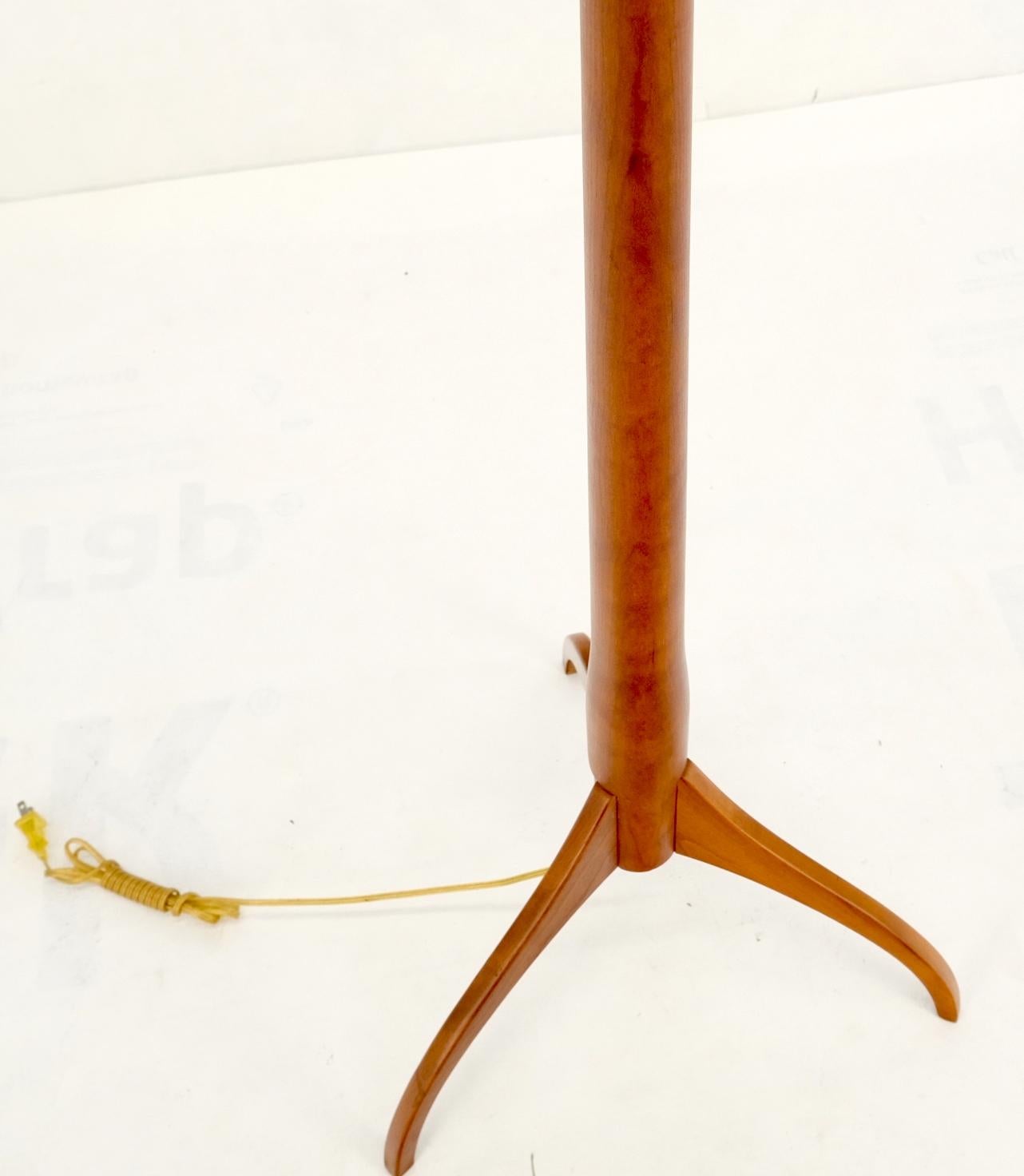 American Shaker Turned Solid Cherry Floor Lamp