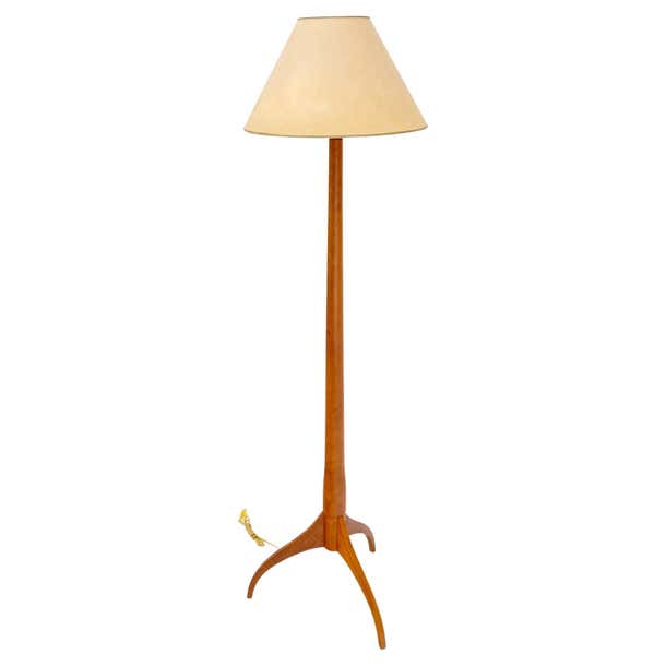 Shaker Turned Solid Cherry Floor Lamp at 1stDibs | shaker style floor ...
