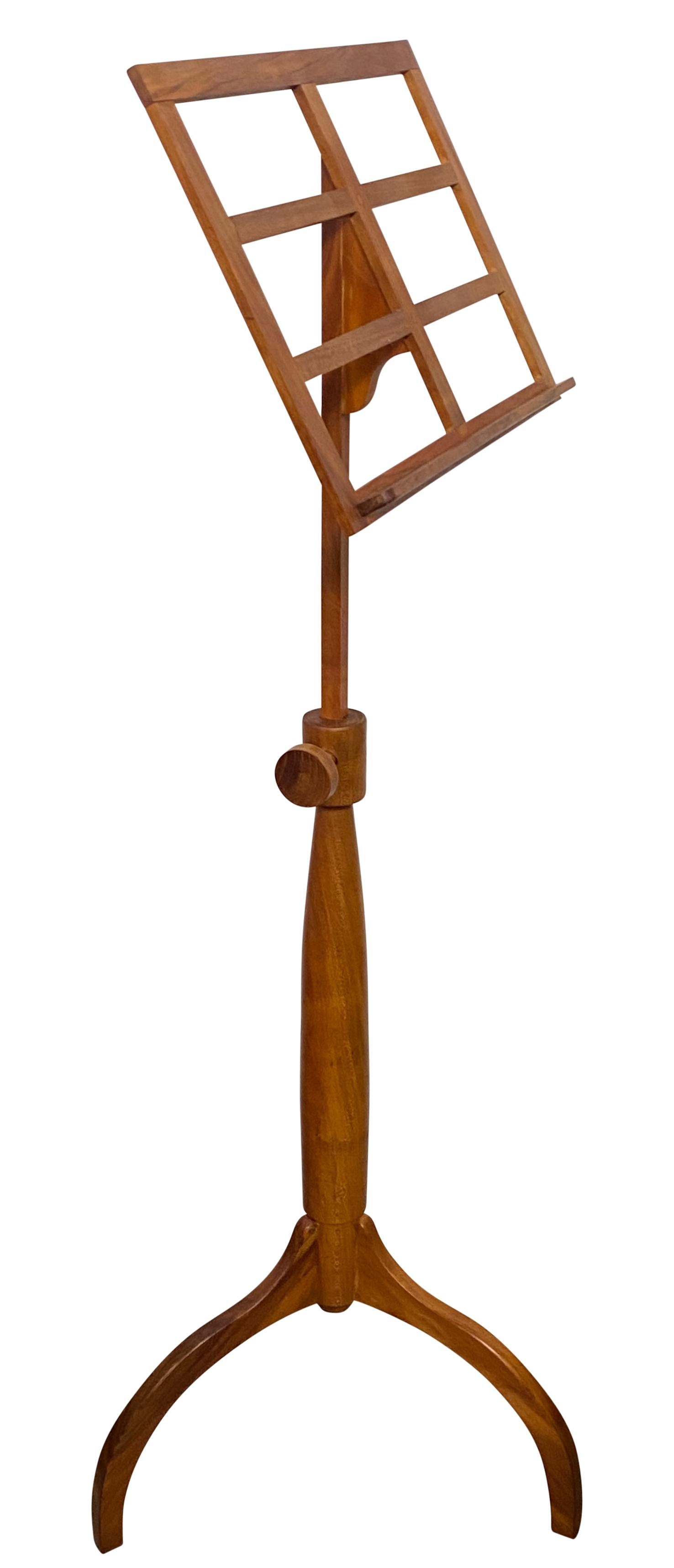 American Shaker Work Shop Style Cherry Wood Music Stand For Sale