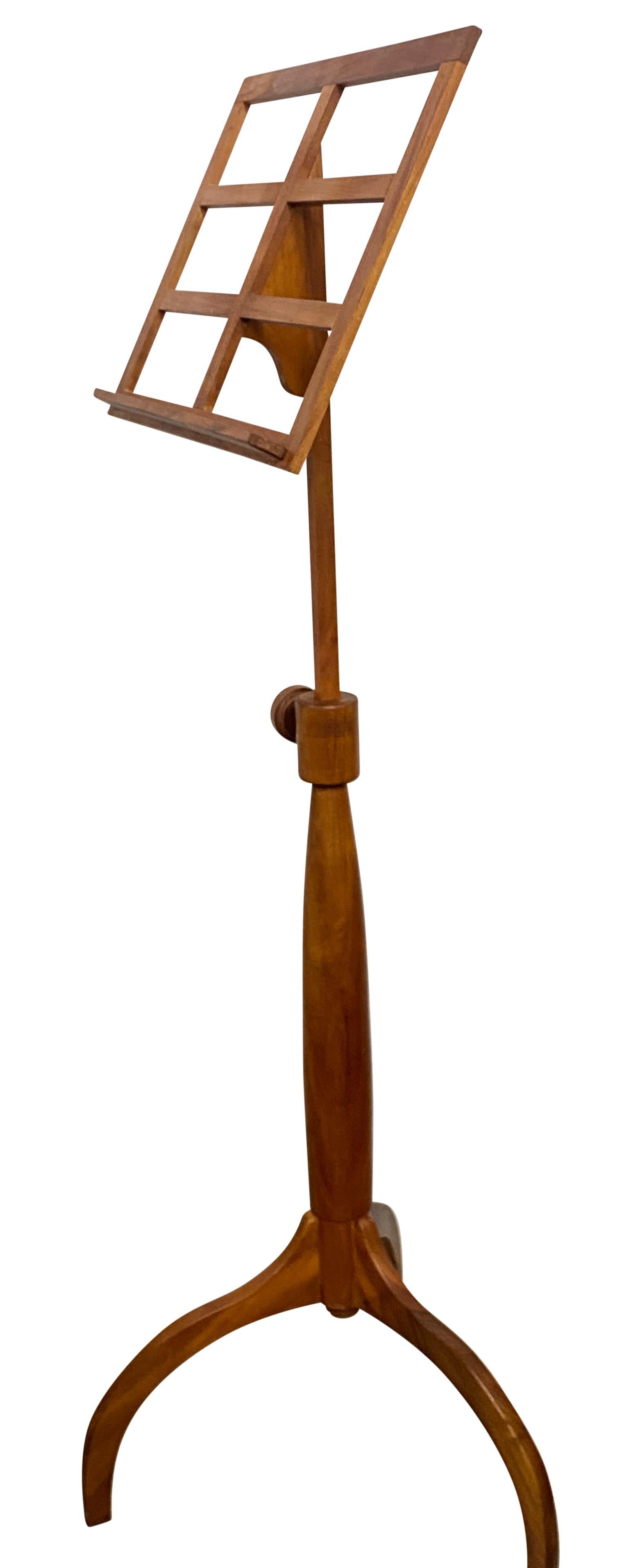 20th Century Shaker Work Shop Style Cherry Wood Music Stand For Sale