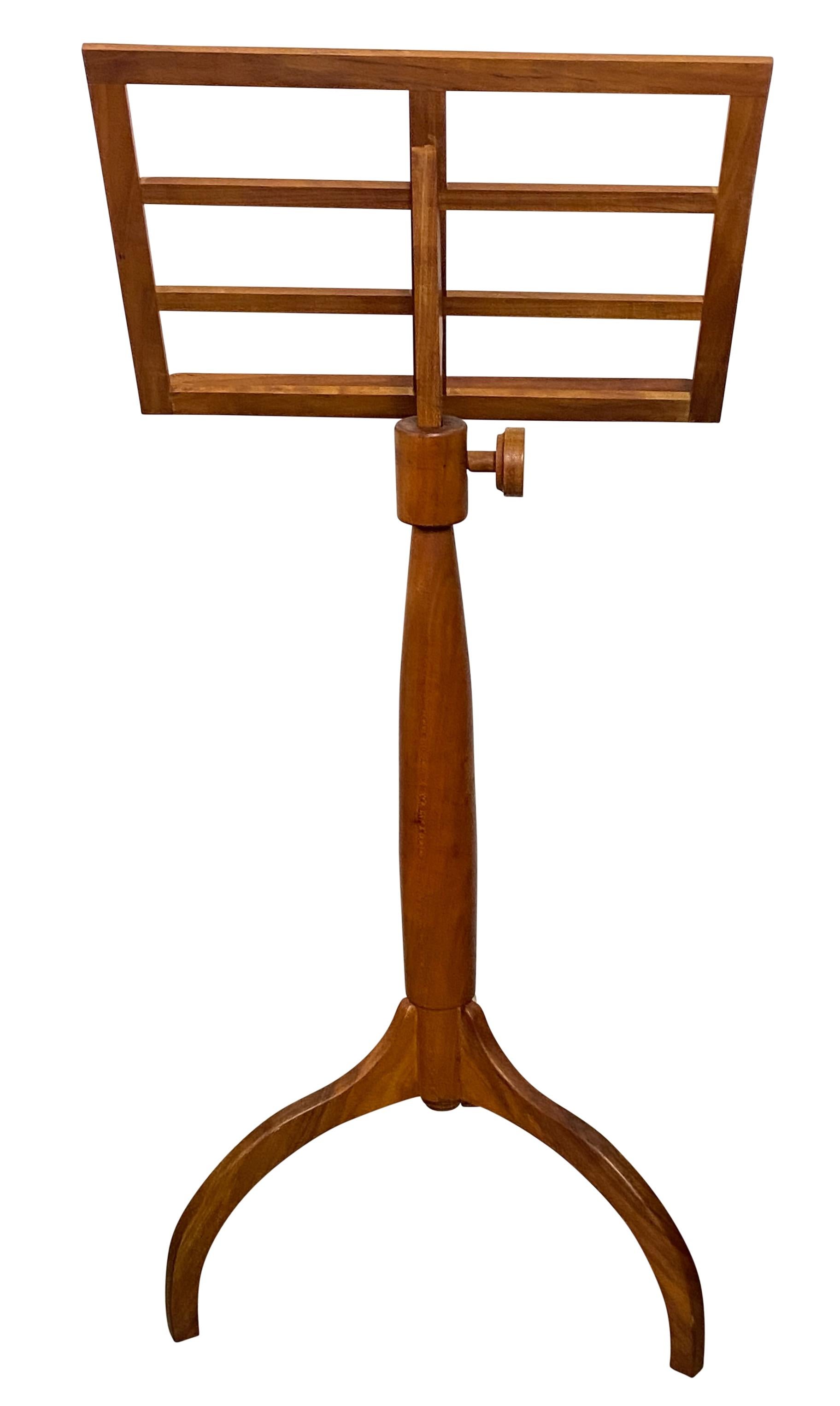 Shaker Work Shop Style Cherry Wood Music Stand For Sale 2