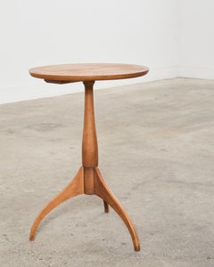 Shaker Workshops Fruitwood Tripod Drinks Pedestal Table