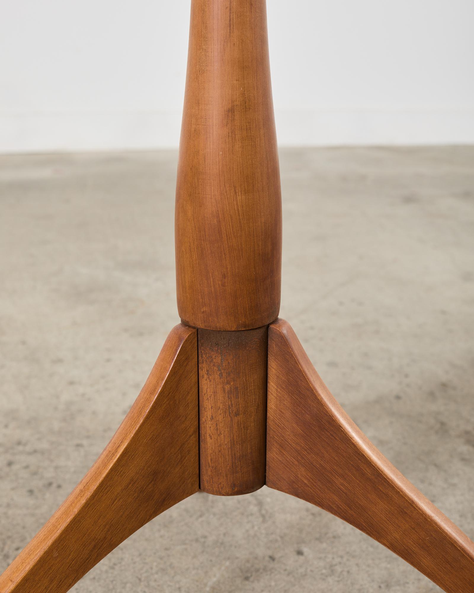 Shaker Workshops Fruitwood Tripod Drinks Pedestal Table 1