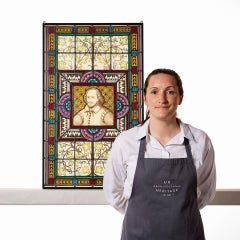 Shakespeare Antique Stained Glass Window