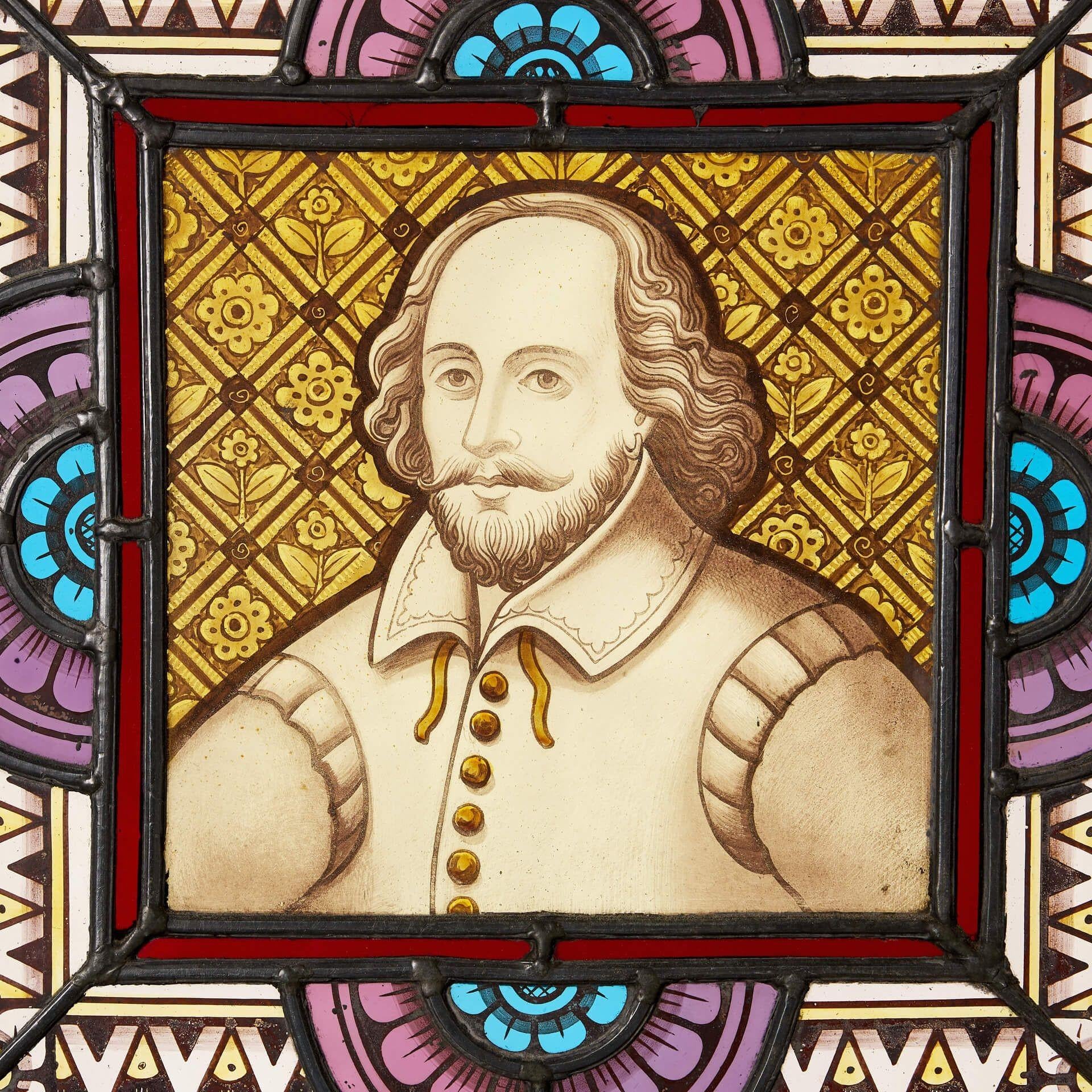 Vittoriano Vetrata antica di Shakespeare in vendita
