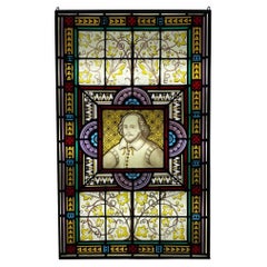 Shakespeare Antique Stained Glass Window