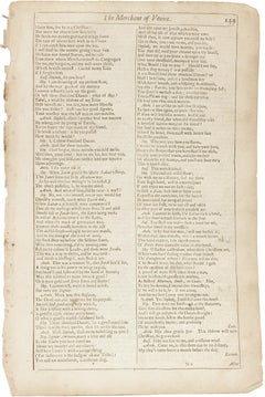Shakespeare. The Merchant of Venice - FOURTH FOLIO - 1685 - page 149-150