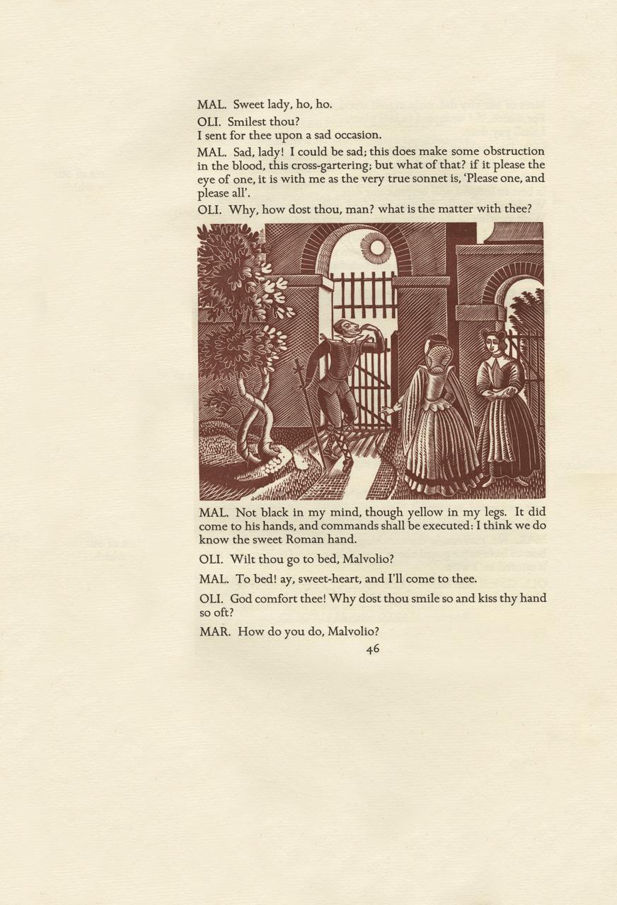 Pelle Shakespeare - La dodicesima notte, o quello che vuoi; incisioni di Eric Ravilious in vendita