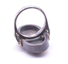C1880 Shakudo Signet Ring of Mixed Metals for Member of the Warrior Class