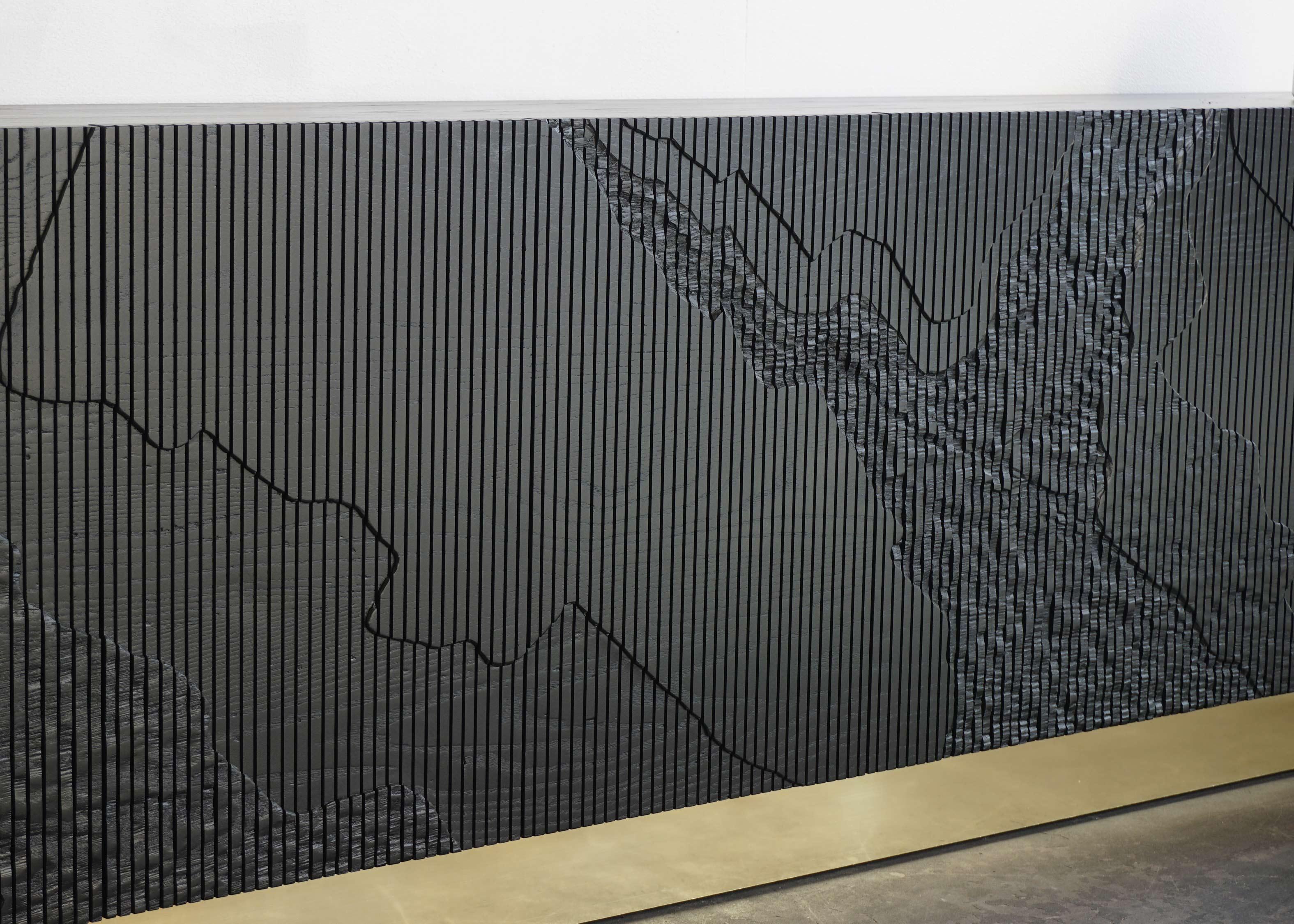 Blackened Shale Low Credenza (84